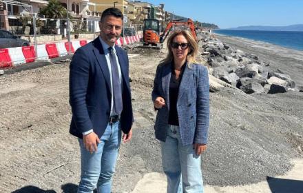 Savarino con il sindaco di Furci Siculo Giuseppe Francilia