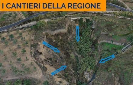 Area degli interventi sulla Sp12 a Niscemi