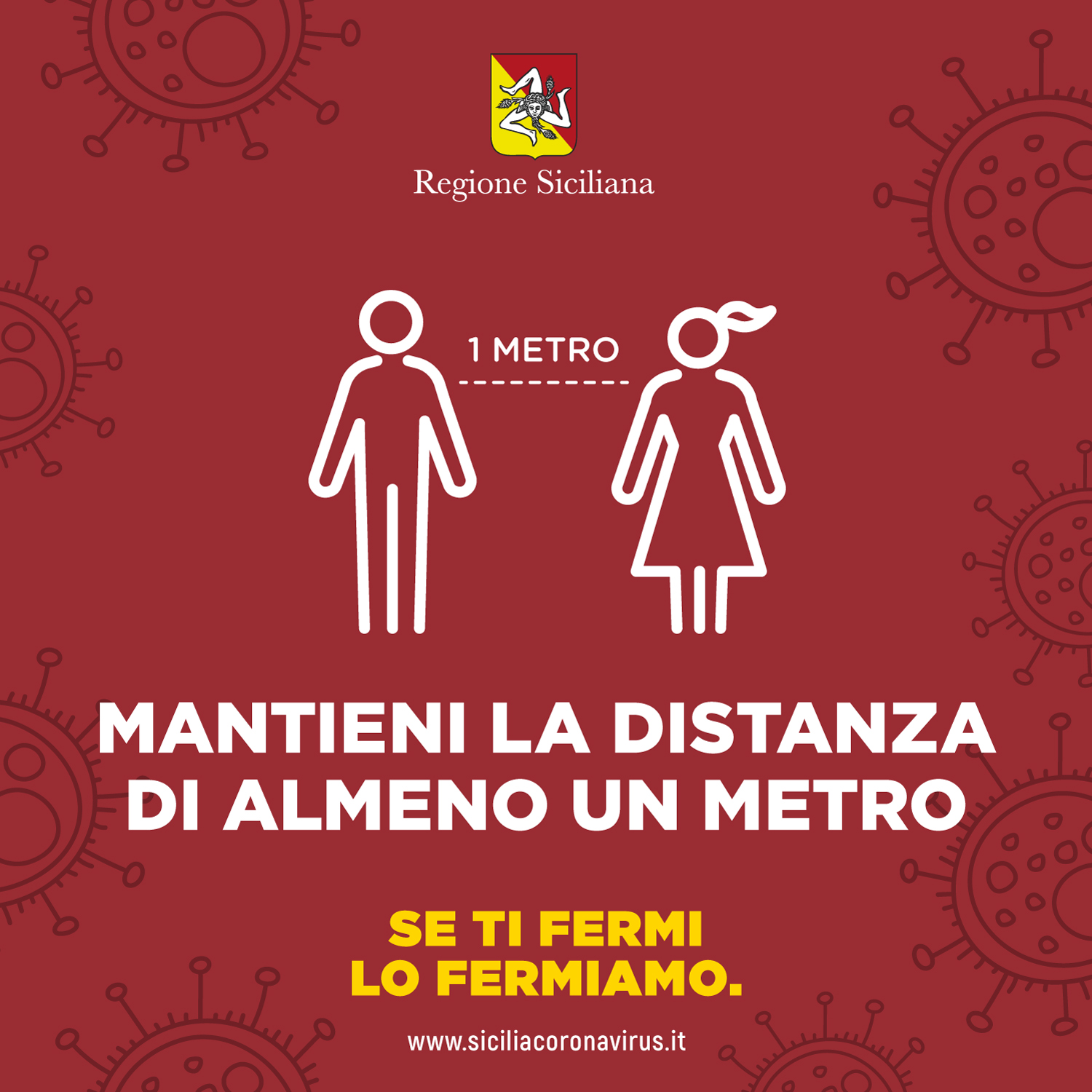 Mantieni la distanza di almeno 1 metro
