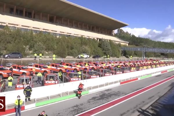 Pergusa, 8 febbraio 2021. Consegna mezzi Protezione Civile 1