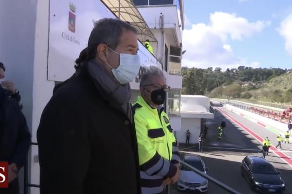 Pergusa, 8 febbraio 2021. Consegna mezzi Protezione Civile 2