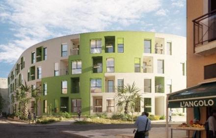 Rendering degli edifici di Fondo Basile, Messina