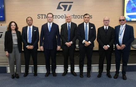 Visita Dagnino Tamajo stabilimento Stm