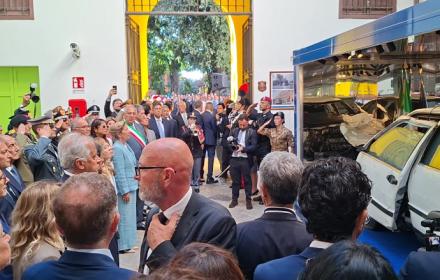Cerimonia di svelamento Croma Falcone
